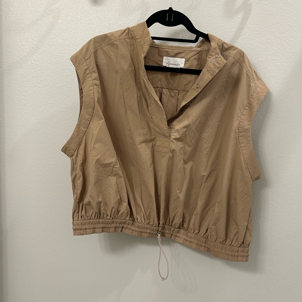 Anthropologie Beige Utility Top-Sleeveless